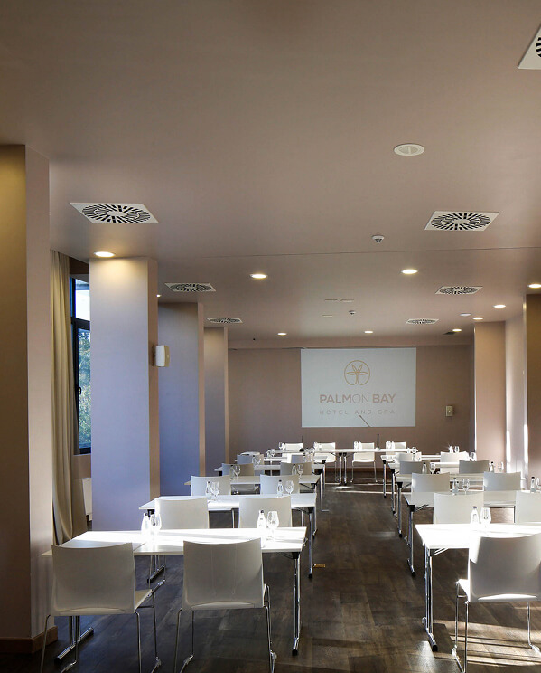 white chairs and tables